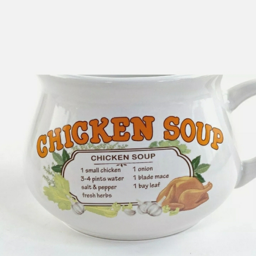 Vintage Chicken Soup Recipe Mug